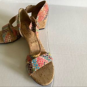 VANELI wedge sandals colorful
